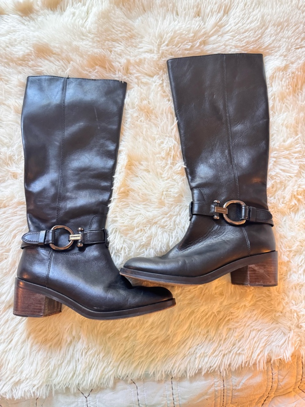 Coach Carolina Classic Black Boots